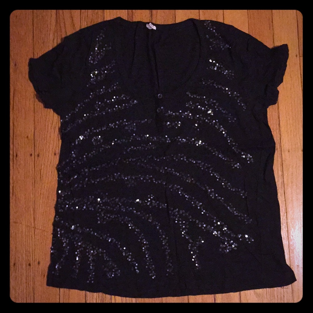 EUC J Crew sequined top
